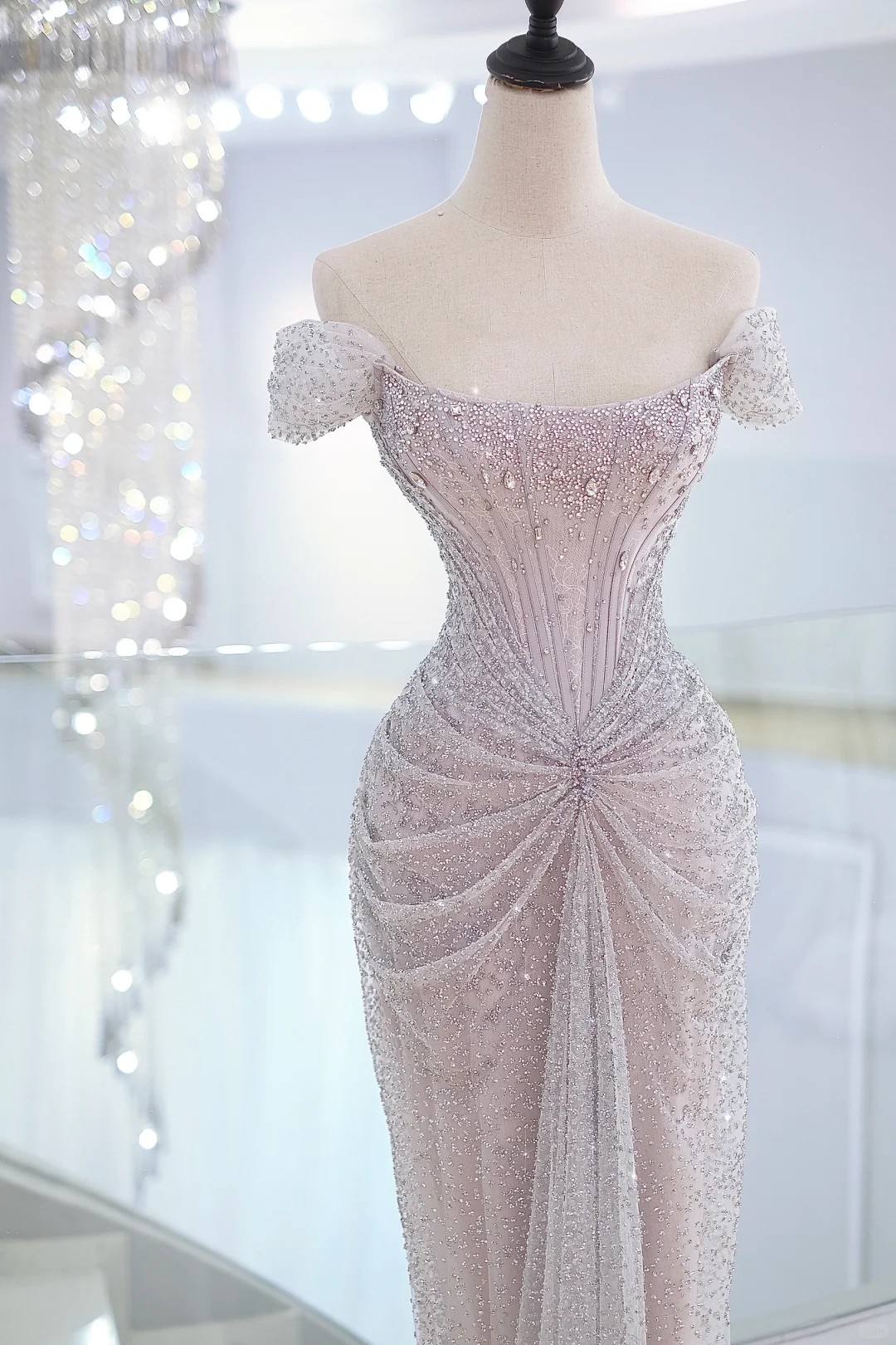 Elegant Mermaid Off The Shoulder Sequin Prom Dresses Party Dress Summer 20th Birthday Outfits 18th Birthday Dresses DH883