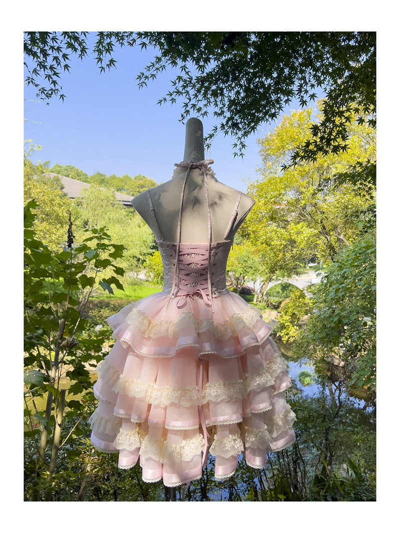 Cute Ball Gown Spaghetti Straps Pink Short Homecoming Dress Summer Middle School Formal 8th Grade Hoco Dresses Summer Homecoming Outfits DH89
