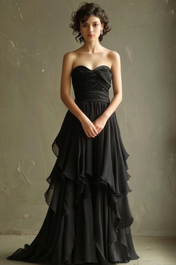 Sexy Sheath Black Long Prom Dresses Chiffon Sleeveless Evening Gowns DP04168