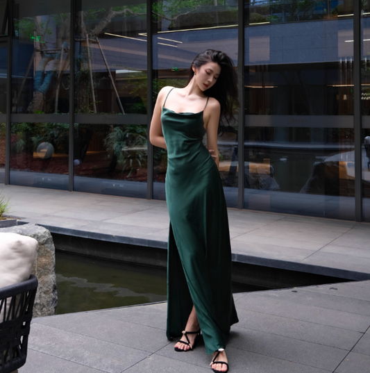 Robe de bal courte à bretelles spaghetti, gris argenté, robe de soirée courte, robe de bal Hoco DH2684