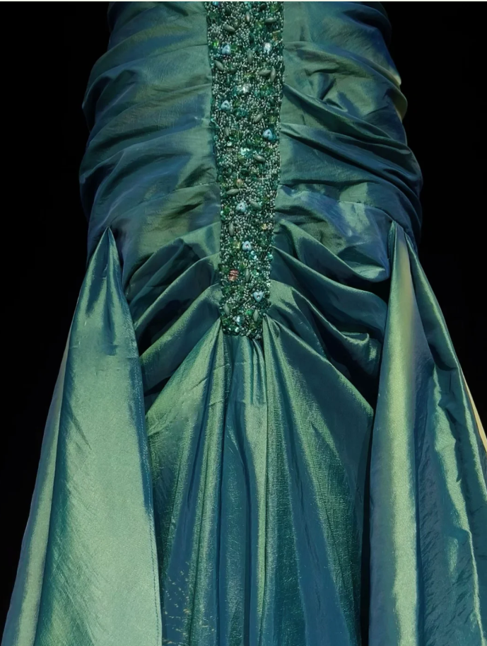 Sweetheart Sheath Long Prom Dresses Chic Satin Evening Dresses Sleeveless Formal Dresses DP04400