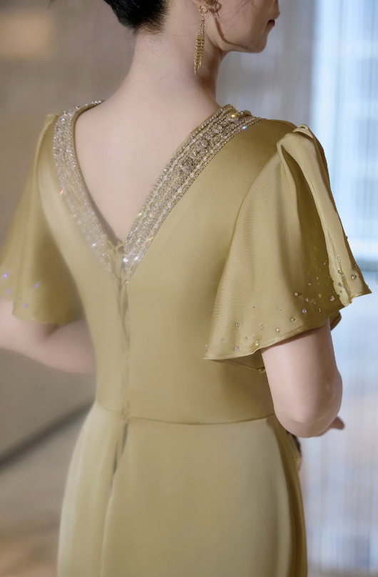 Robe de bal courte à bretelles spaghetti, gris argenté, robe de soirée courte, robe de bal Hoco DH2684