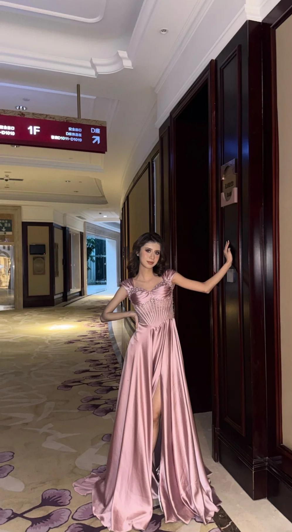 dusty pink elegant dresses Dusty Pink Elegant Pink Dress Prom Carlos Jovani Vestidos Knee Length Dusty  Pink Dress Elegant