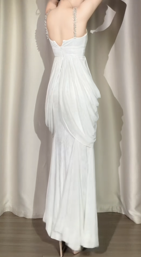 Süßes Ballkleid Spaghettiträger Silbergrau Mini Kurzes Formales Homecoming-Kleid Party Kurzes Ballkleid Hoco Kleider DH2684