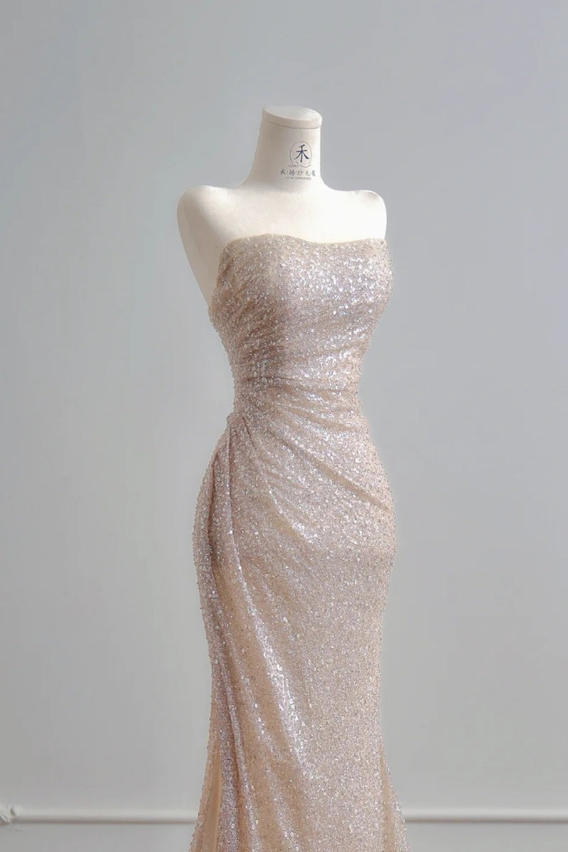 Robe de bal courte à bretelles spaghetti, gris argenté, robe de soirée courte, robe de bal Hoco DH2684