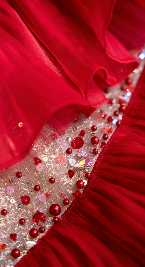 Chic Burgundy Long Prom Dress Tulle Beadd Sheath Evening Dress Sleeveless Party Dress DP04993