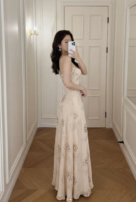 Robe de bal courte à bretelles spaghetti, gris argenté, robe de soirée courte, robe de bal Hoco DH2684