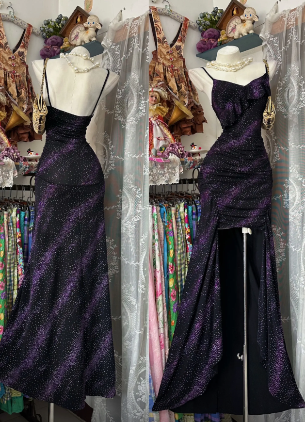 Élégante Robe de Soirée Longue en Satin Fourreau sans Bretelles Bleu Marine pour Bal de Promo DP05517