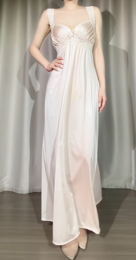 Elegant Straps Sheath Satin Long Evening Dress Light Champagne Prom Dress DP05914