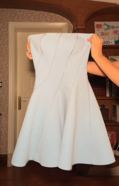 Sexy Blue Birthday Dress Strapless A-line Chiffon Homecoming Dress DP05929