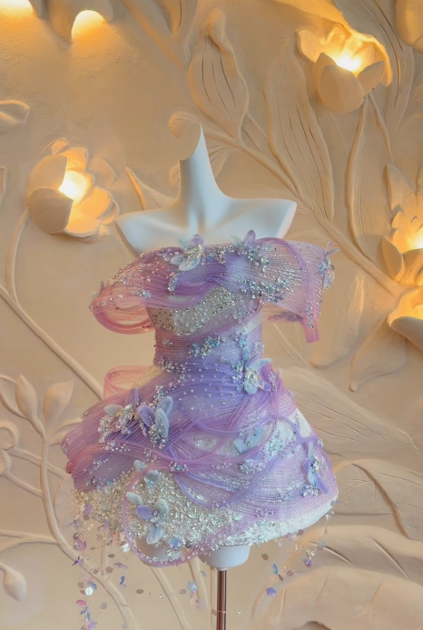 Jolie Robe d'Anniversaire Rose Robe en Tulle Épaules Dénudées pour Fête Robe Fourreau Hoco DP06209