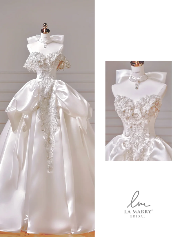 Zeitloses trägerloses A-Linien-Hochzeitskleid, weißes Brautkleid, Satin-Brautkleid DP06292