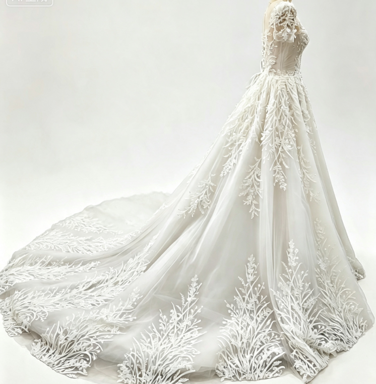 Simple V-neck A-Line Wedding Dress Tulle Bridal Dress White Sleeveless Bridal Gown DP06414