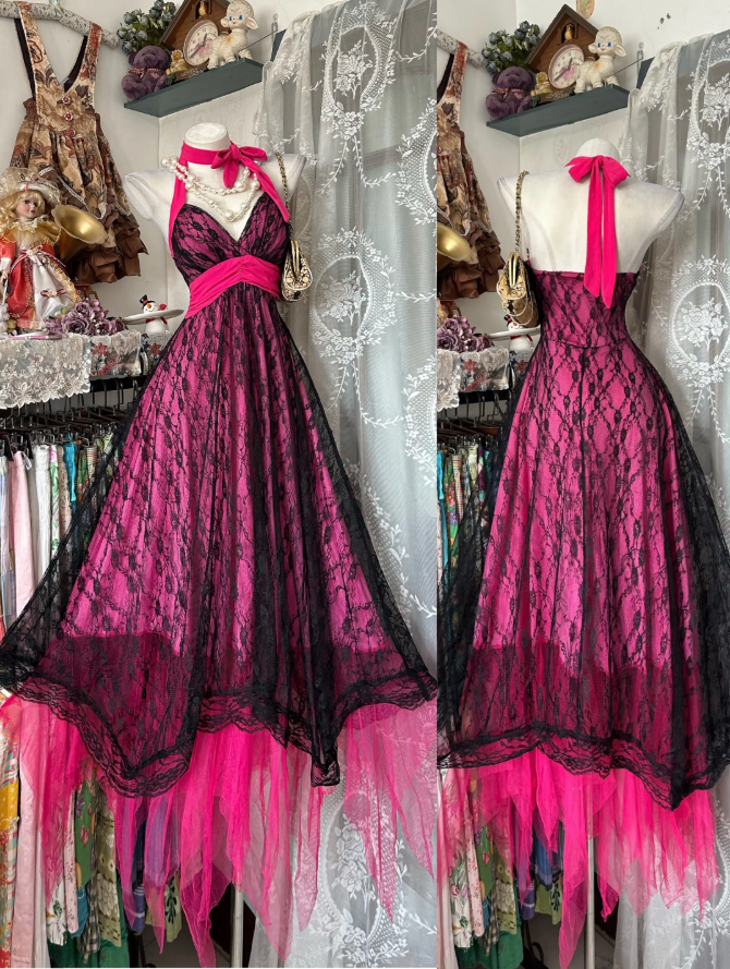 Chic Pink Short Homecoming Dress V-nekc A-Line Prom Dress Lace Birthday Dress DP06493