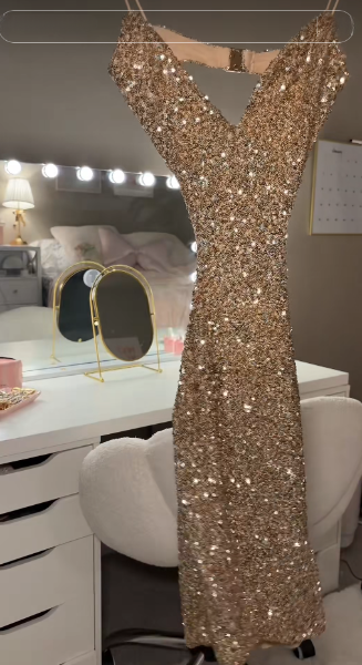 Chic Sheath Short Birthday Dress Gold Homecoming Dress DP06898