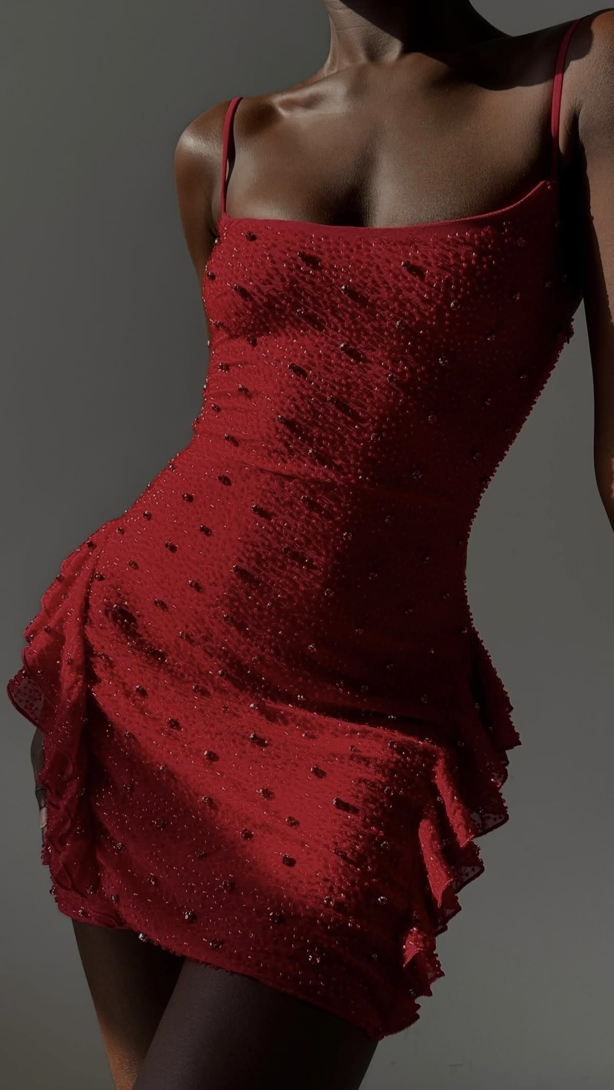 Chic Burgundy Short Homecoming Dress Sheath Chiffon Beaded Birthday Dress DP07409