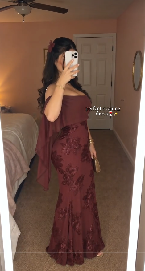 Pretty Burgundy Short Birthday Dress Sheath Chiffon Birthday Dress DP07551