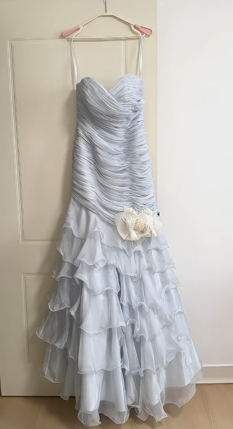 Schickes hellviolettes Abschlussballkleid Etuikleid Chiffon langes Abendkleid DP07676