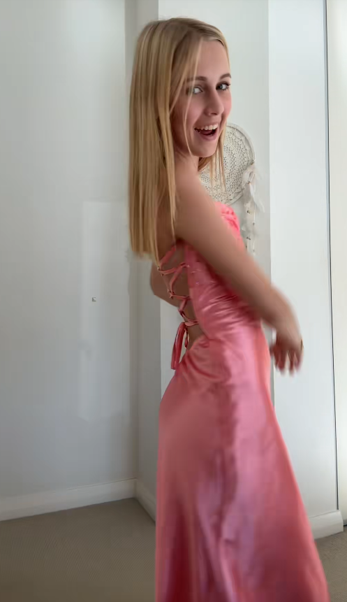 Cute Sheath Satin Long Evening Dress Pink Prom Dress DP07983