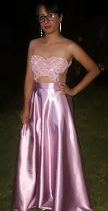 Robe de soirée longue en satin, coupe fourreau, rose, pour bal de promo DP08045
