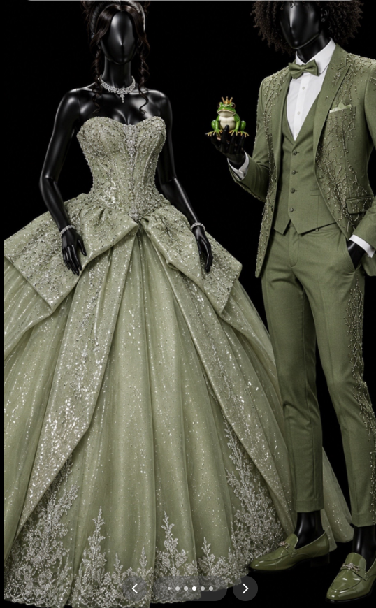 Pretty Green Prom Dress A-Line Tulle Appliques Long Evening Dress DP08300