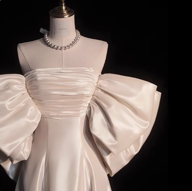 Romantisches Brautkleid Ballkleid Off The Shoulder Brautkleider Minimalistische Brautkleider DP1655