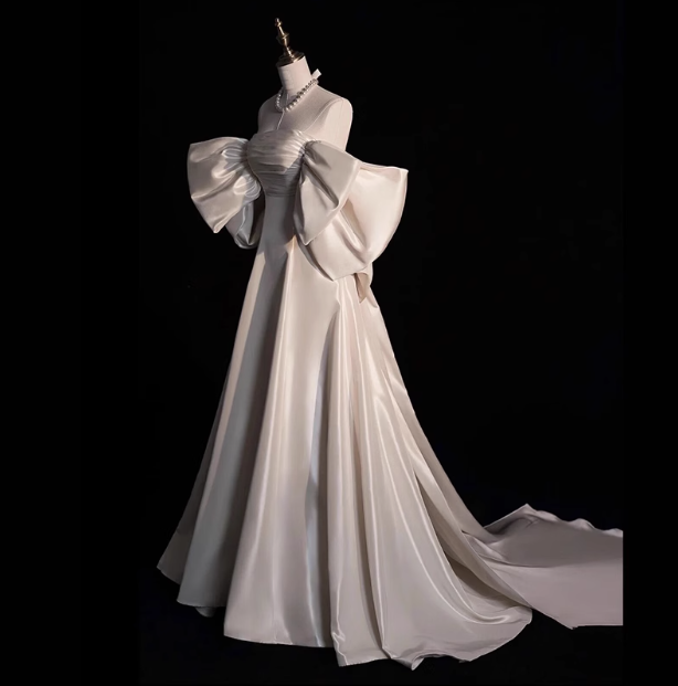 Romantisches Brautkleid Ballkleid Off The Shoulder Brautkleider Minimalistische Brautkleider DP1655