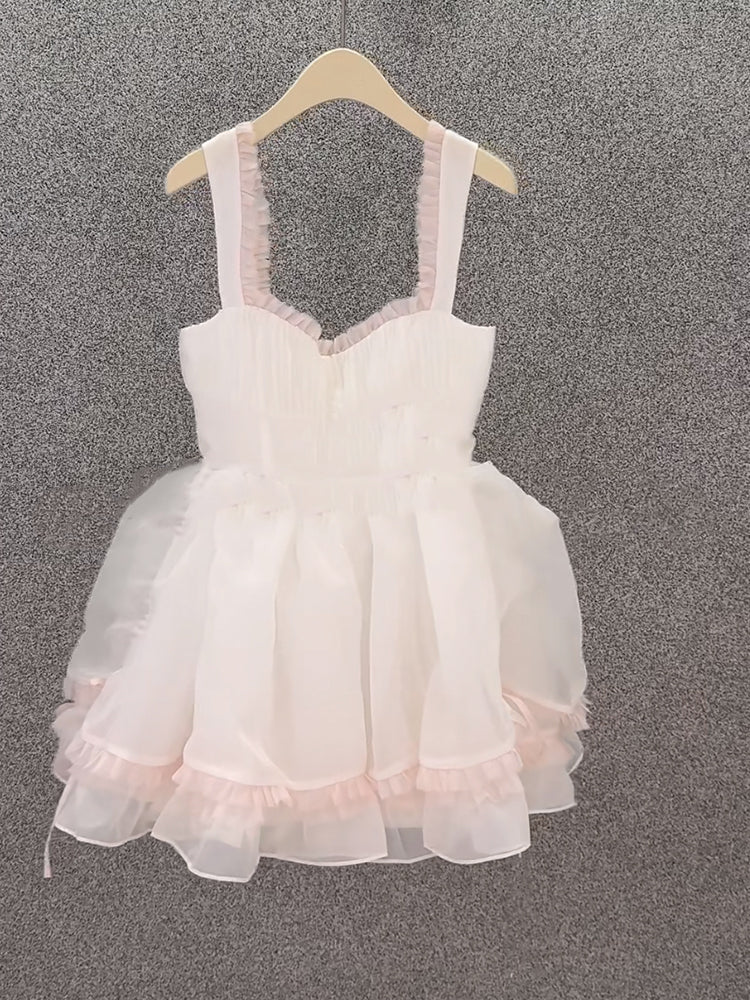 Cute A line Short Homecoming Dress Summer Pink Hoco Dresses Cocktail Dress For Senior Teens DP1772
