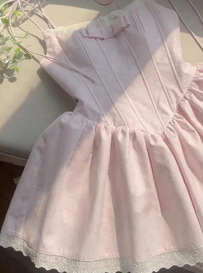 Cute A line Spaghetti Straps Short Pink Homecoming Dress Summer Hoco Dresses Cocktail Dress For Senior Teens DP1781