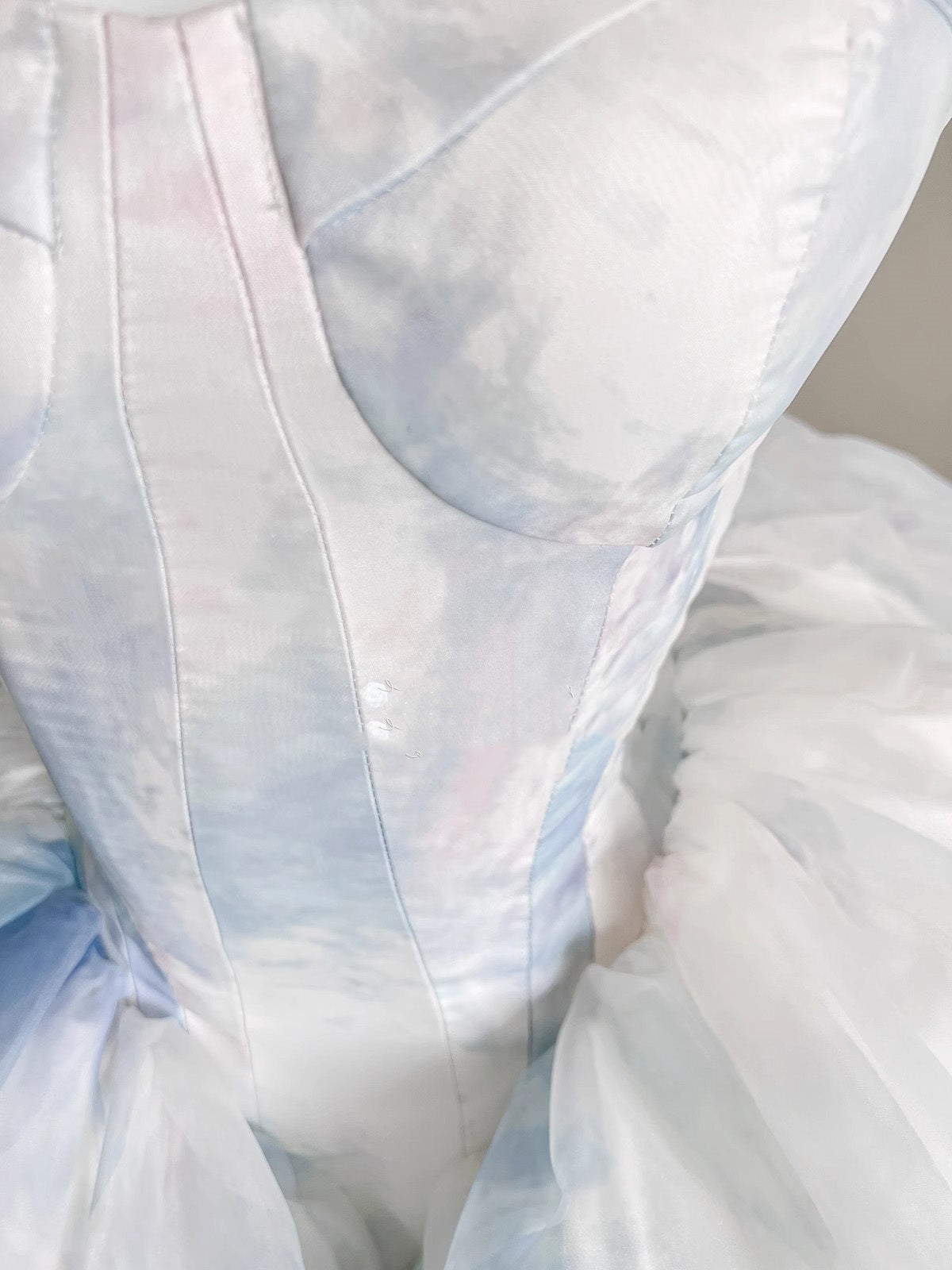 Cute Ball Gown Short Light Sky Blue Homecoming Dress Summer Hoco Dresses Cocktail Dress For Senior Teens DP1783