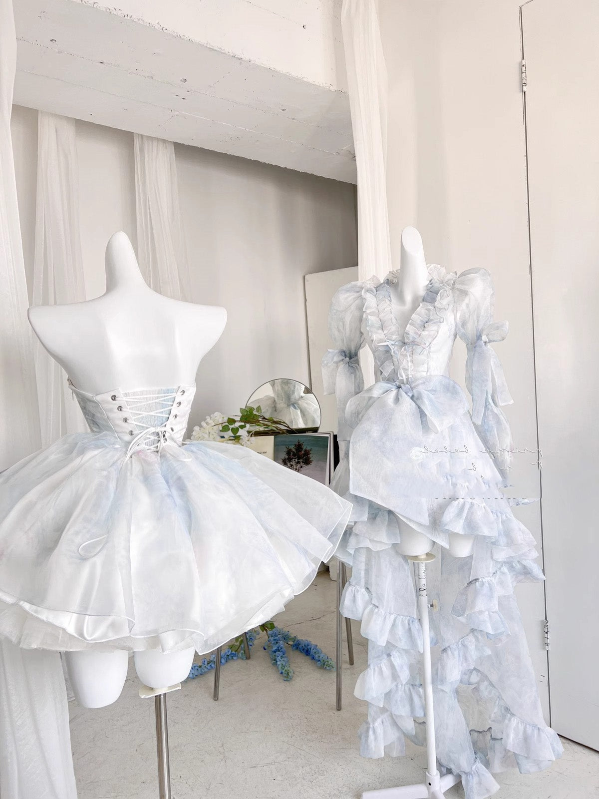 Cute Ball Gown Sweetheart Short Light Sky Blue Homecoming Dress Summer Hoco Dresses Cocktail Dress For Senior Teens D1783