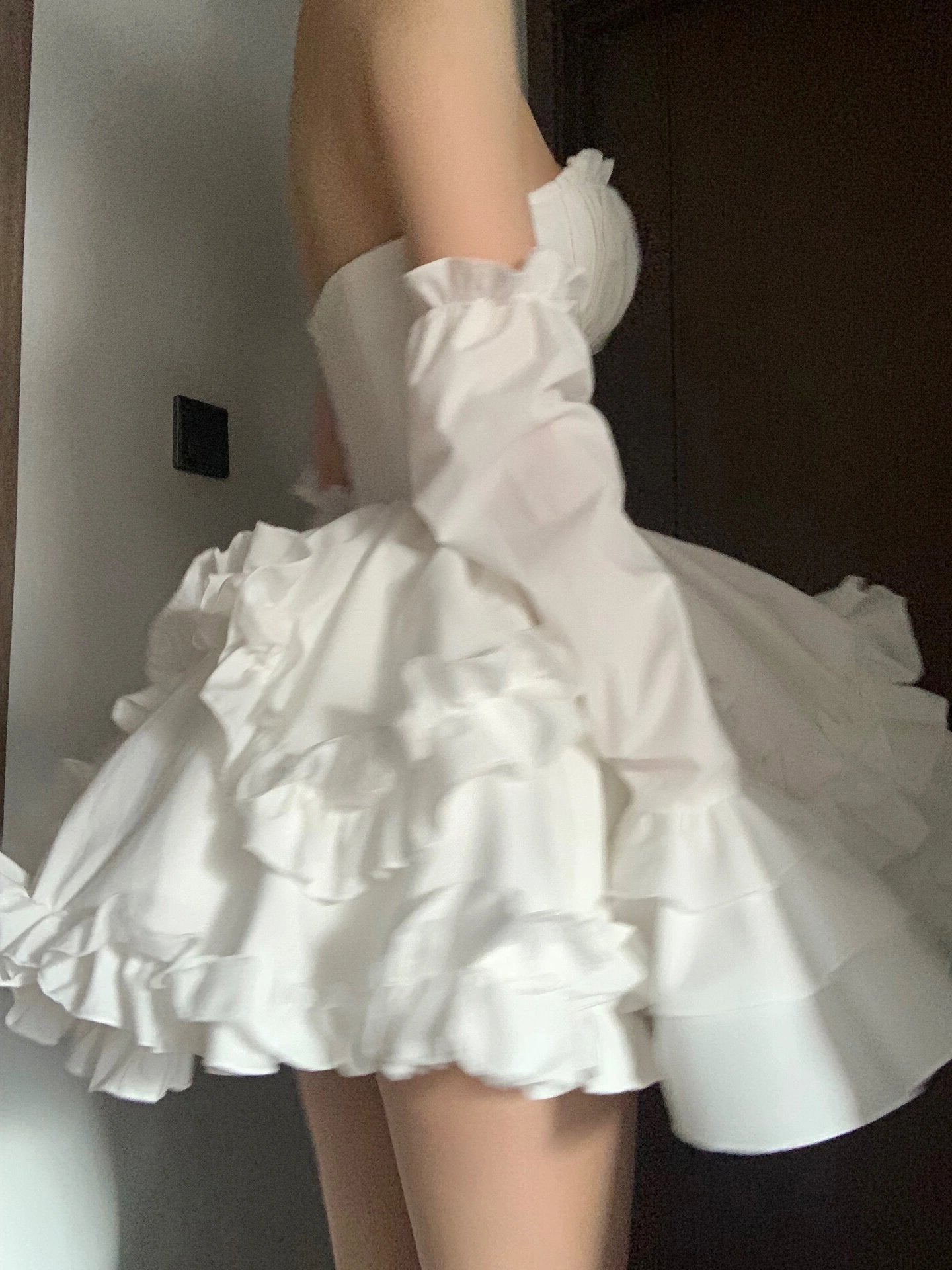 Cute Ball Gown Sweetheart Short White Homecoming Dress Summer Hoco Dresses Cocktail Dress For Senior Teens DP1784