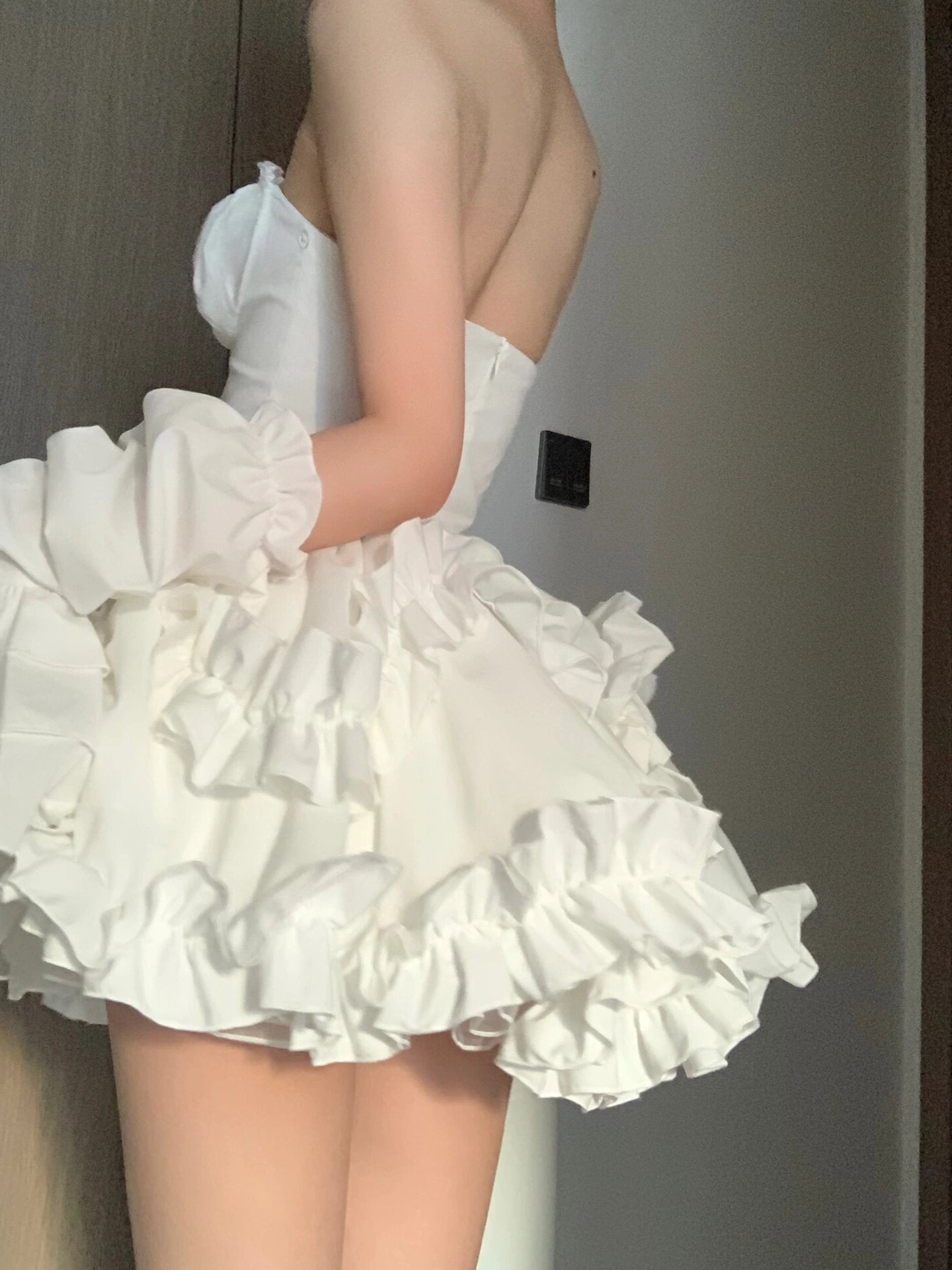 Cute Ball Gown Sweetheart Short White Homecoming Dress Summer Hoco Dresses Cocktail Dress For Senior Teens DP1784