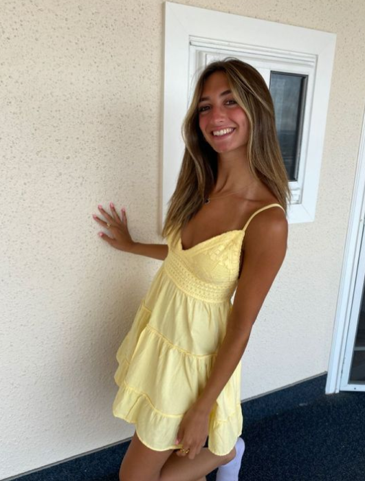 Simple A line Spaghetti Straps Yellow Homecoming Dress Summer Hoco Dresses Cocktail Dress DP1924