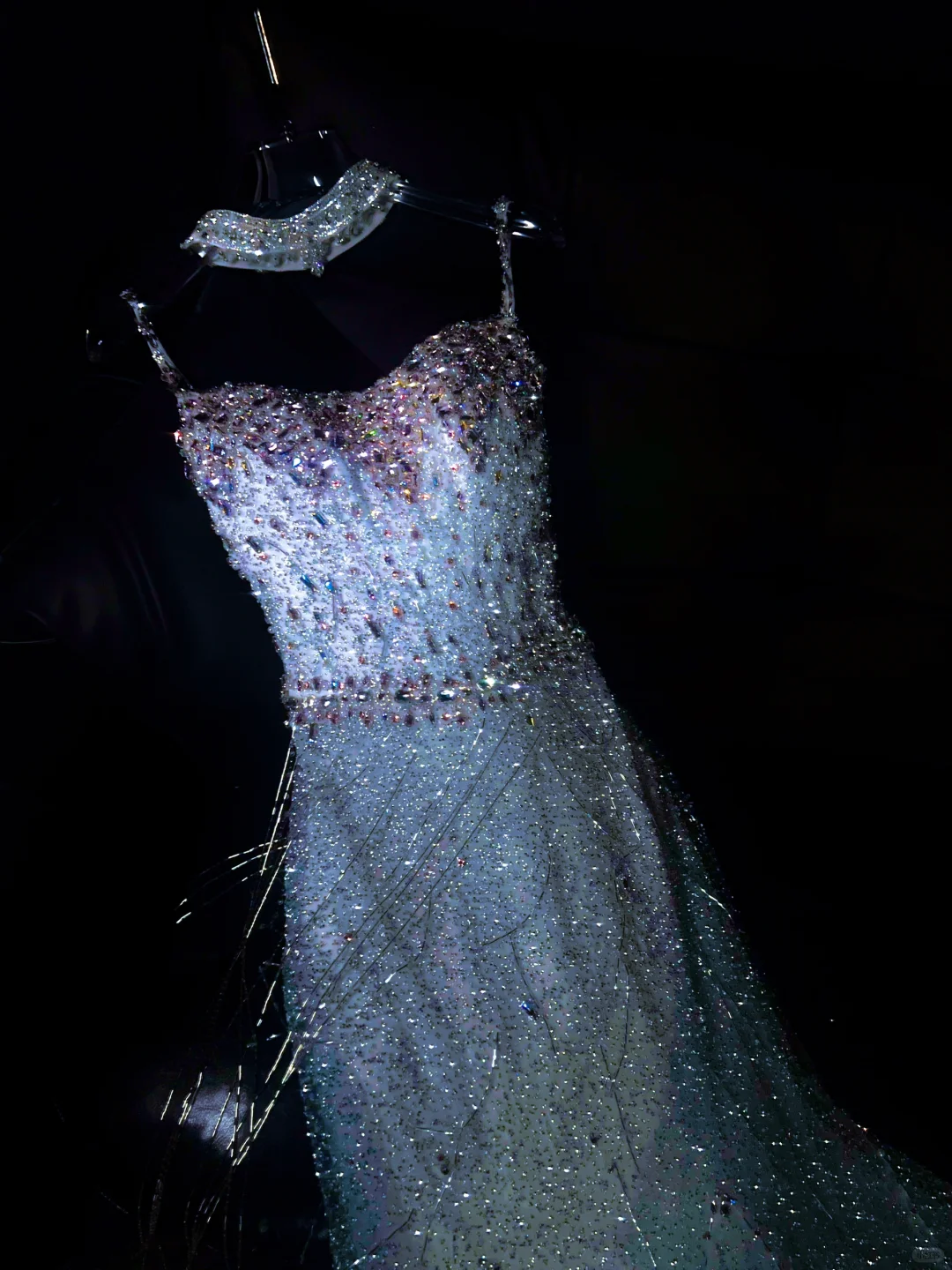 Gorgeous Mermaid Spaghetti Straps Sequin Long Prom Dress Party Dress Graduation Dresses With Bow-knot DP1989