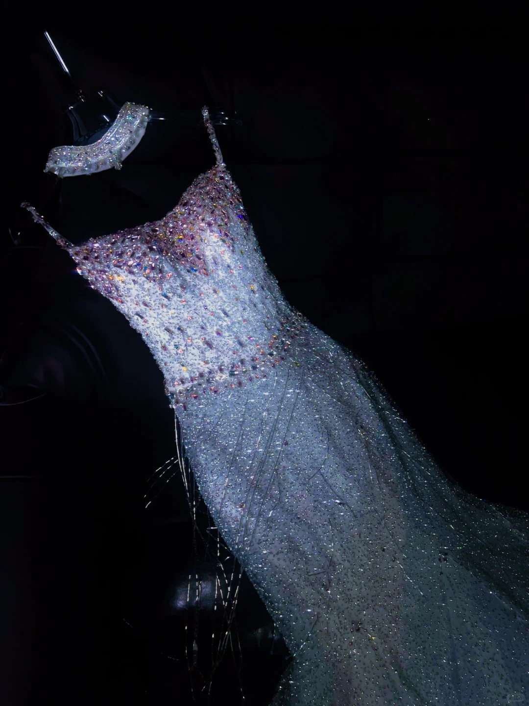 Gorgeous Mermaid Spaghetti Straps Sequin Long Prom Dress Party Dress Graduation Dresses With Bow-knot DP1989