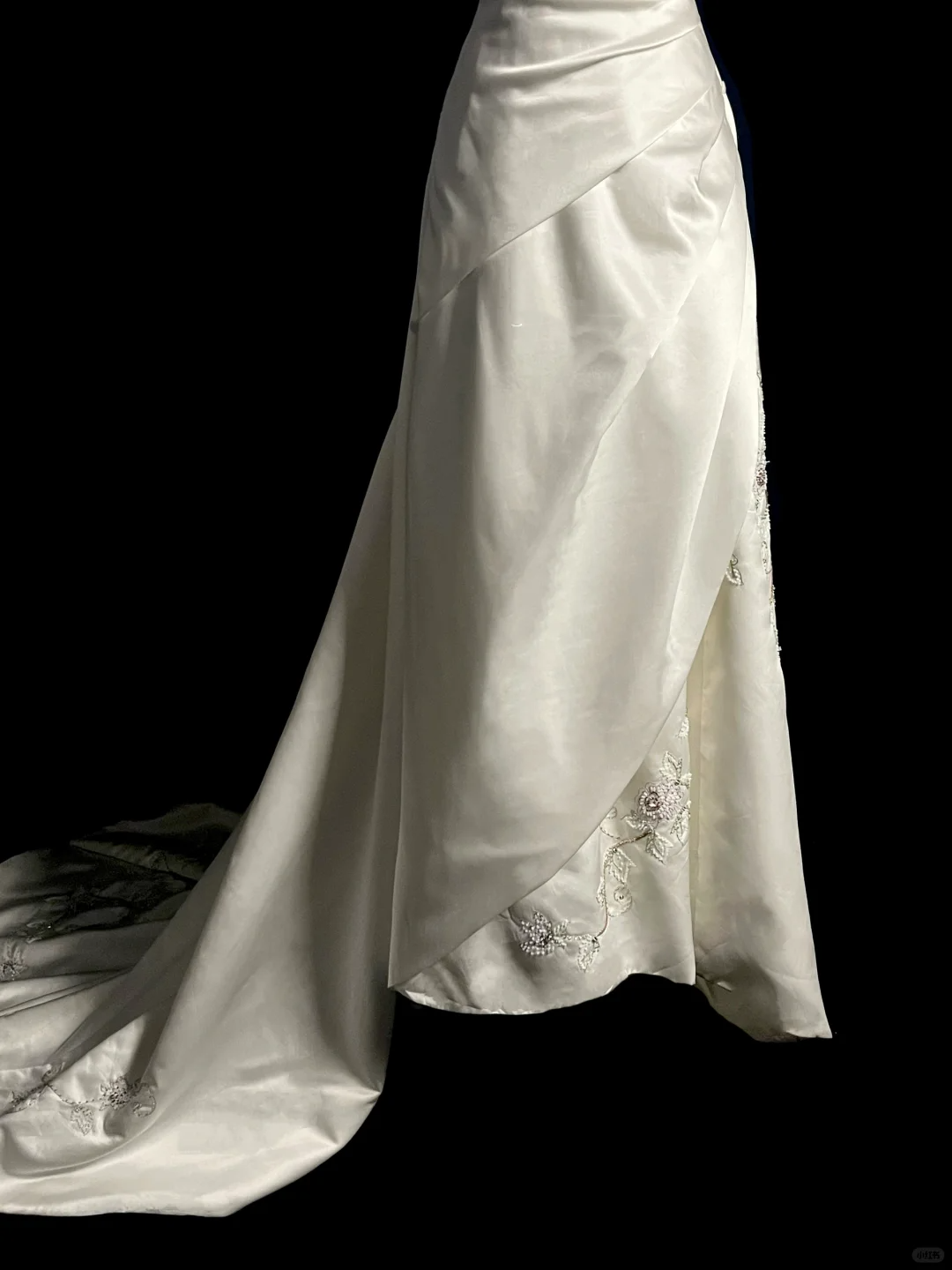 Vintage Wedding Dress A line Strapless White Satin Long Wedding Dresses Retro 1970s Bridal Gowns DP2039