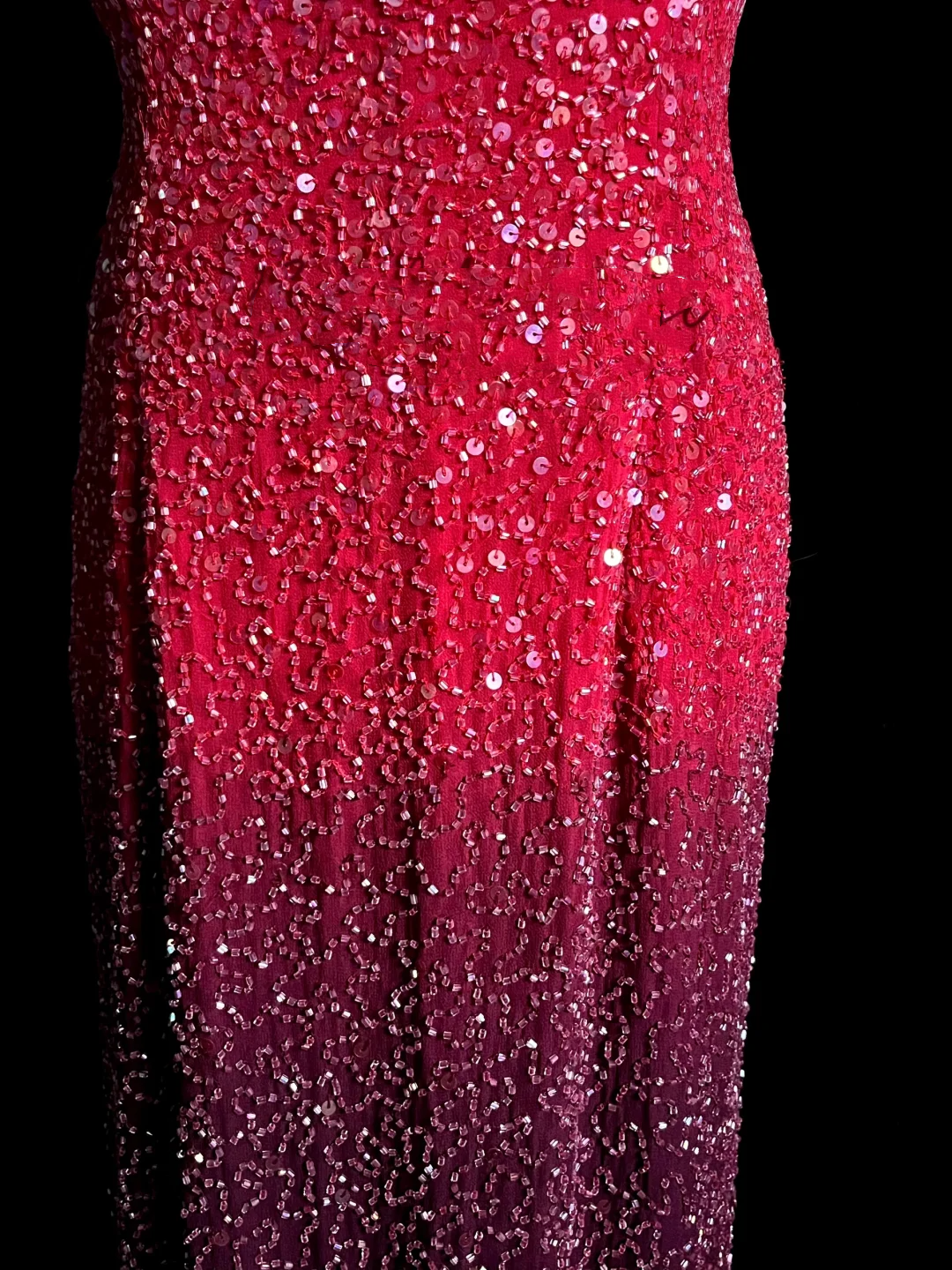 Vintage Mermaid Halter Sequin Pink Backless Long Prom Dress Party Dress Graduation Dresses DP2044