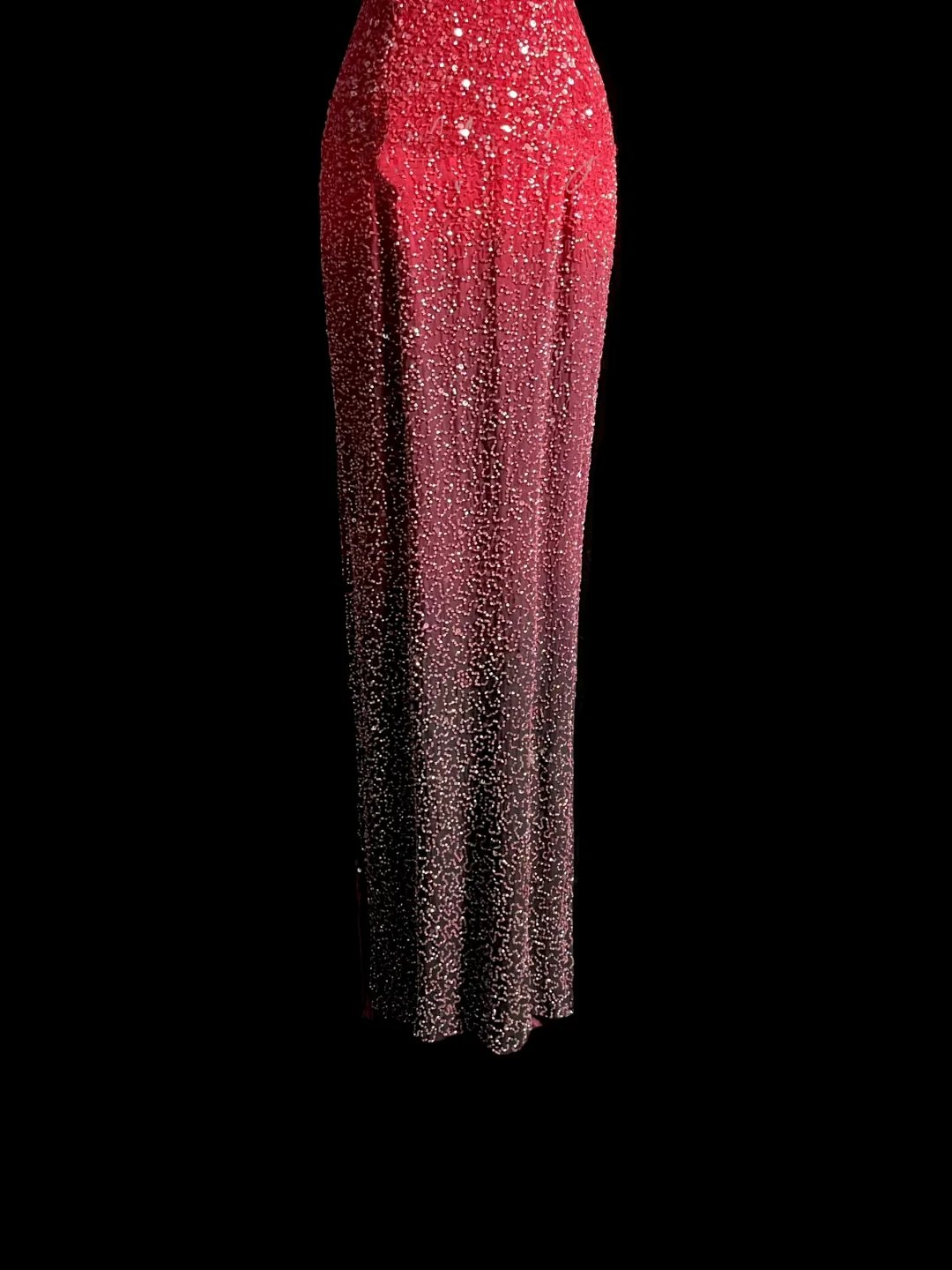 Vintage Mermaid Halter Sequin Pink Backless Long Prom Dress Party Dress Graduation Dresses DP2044