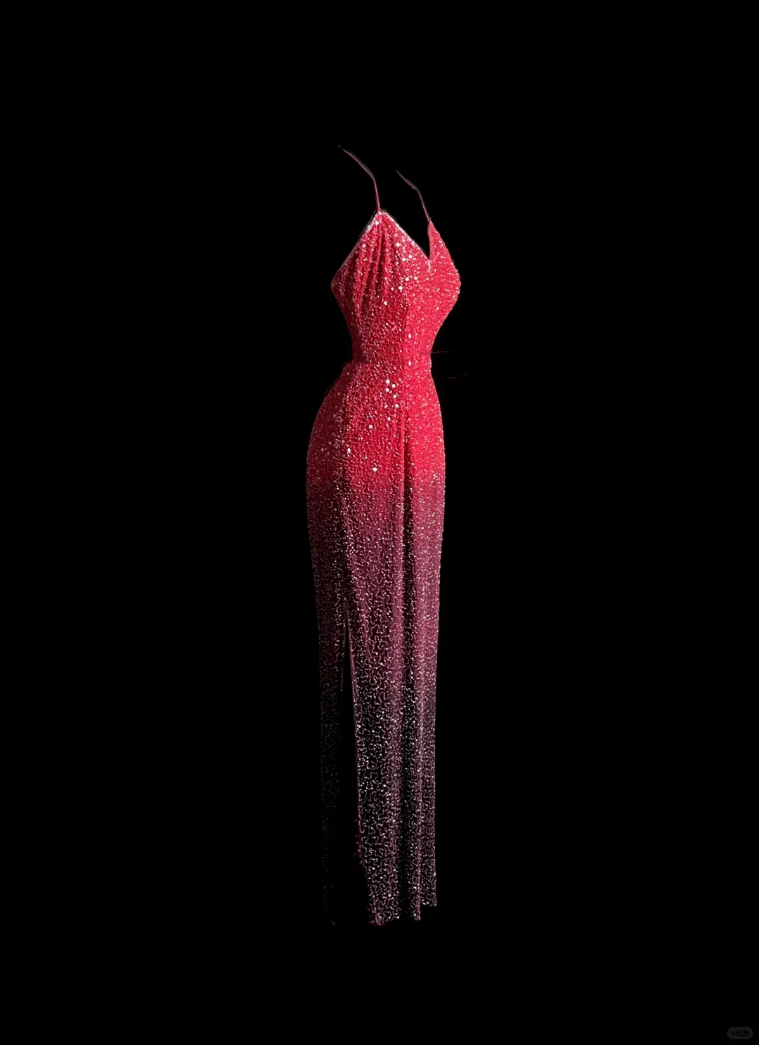 Vintage Mermaid Halter Sequin Pink Backless Long Prom Dress Party Dress Graduation Dresses DP2044
