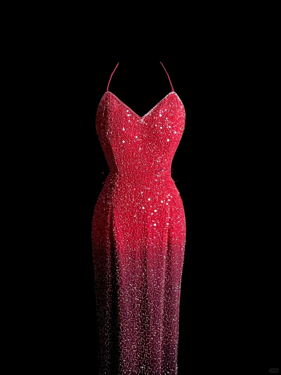 Vintage Mermaid Halter Sequin Pink Backless Long Prom Dress Party Dress Graduation Dresses DP2044