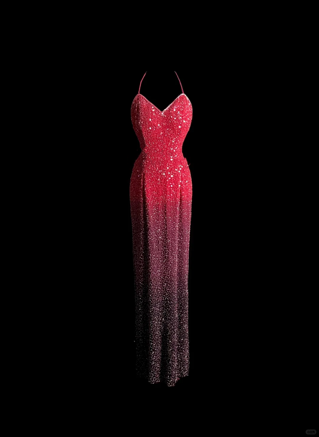 Vintage Mermaid Halter Sequin Pink Backless Long Prom Dress Party Dress Graduation Dresses DP2044
