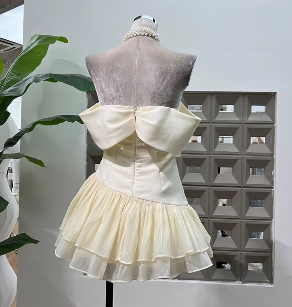 Cute A line Off The Shoulder White Chiffon Summer Homecoming Dress Hoco Dress Mini 16th Birthday Outfit Cocktail Dresses DP2092