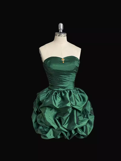 Robe de cocktail courte en taffetas, coupe trapèze, sans bretelles, élégante, robe de soirée Hoco DP2280