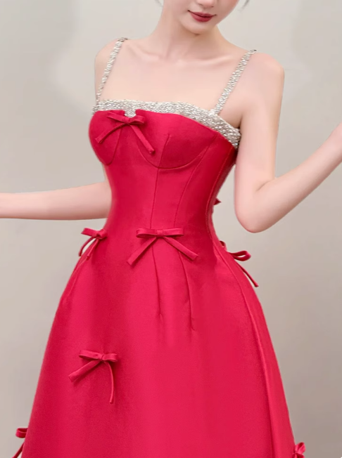 Modest A-Line Spaghetti Straps Birthday Dress Burgundy Long Satin Evening Gowns Special Formal Dresses Prom Dresses DP2773