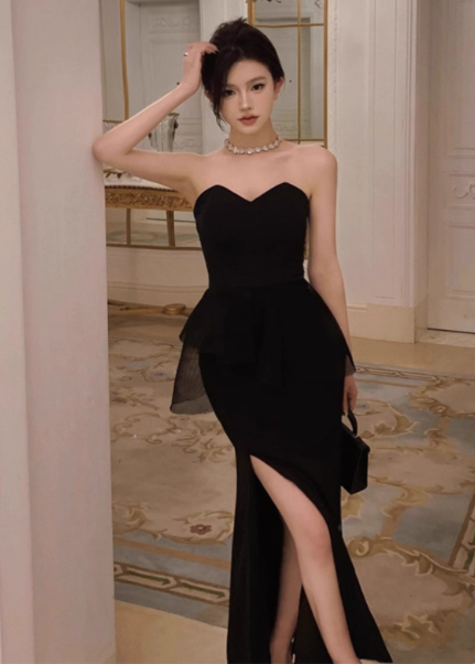 Robe de bal courte à bretelles spaghetti, gris argenté, robe de soirée courte, robe de bal Hoco DH2684