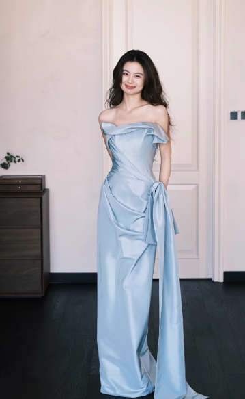 Robe de bal courte à bretelles spaghetti, gris argenté, robe de soirée courte, robe de bal Hoco DH2684