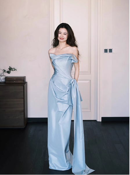 Robe de bal courte à bretelles spaghetti, gris argenté, robe de soirée courte, robe de bal Hoco DH2684