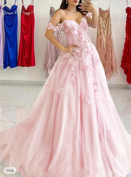 Sexy A-Line Prom Dresses Elegant Dress Formal Sweep/Brush Train Sleeveless Sweetheart Tulle with Pleats Sequin Appliques DP305