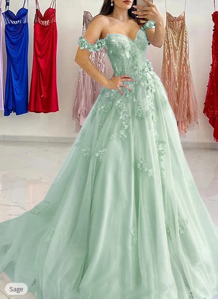 Sexy A-Line Prom Dresses Elegant Dress Formal Sweep/Brush Train Sleeveless Sweetheart Tulle with Pleats Sequin Appliques DP305